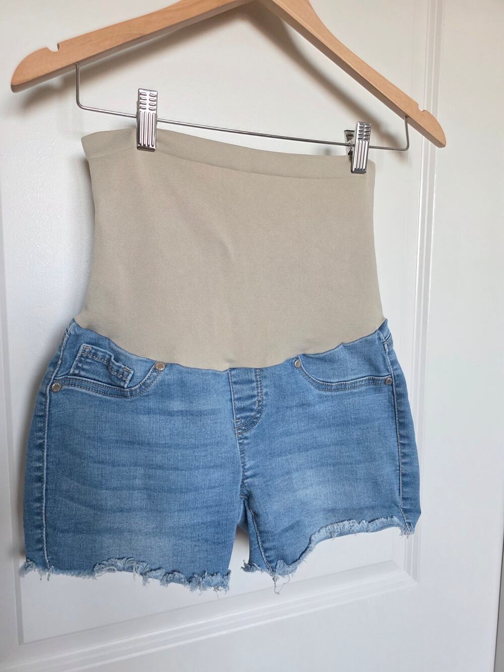 Haute Mama Denim Maternity Shorts